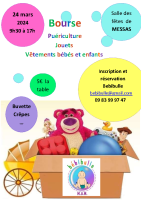 AFFICHE ours caisse brocante