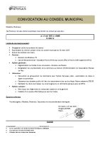 Convocation Conseil Municipal du 12 mai 2025